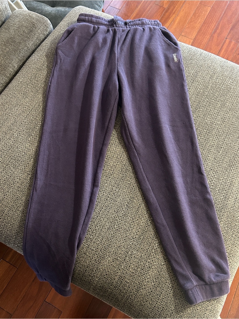 Comfrt Purple Women's Waffle Jogger Pants